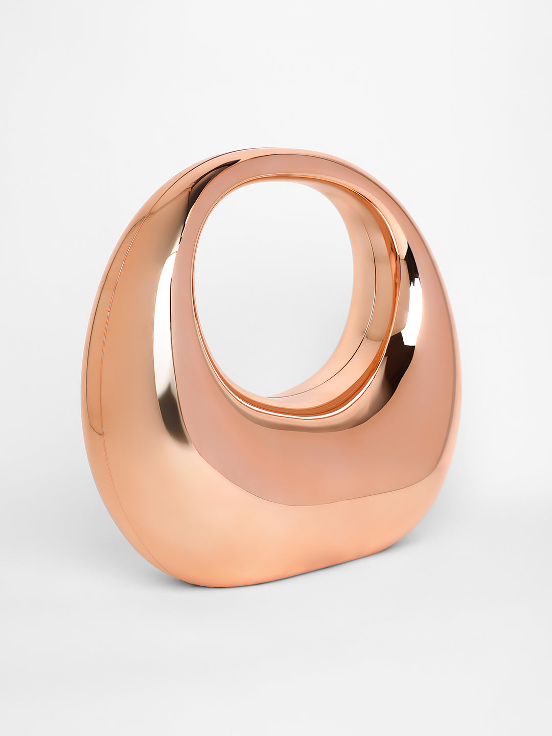 The Sculptural Hand Bag - Copper Brown