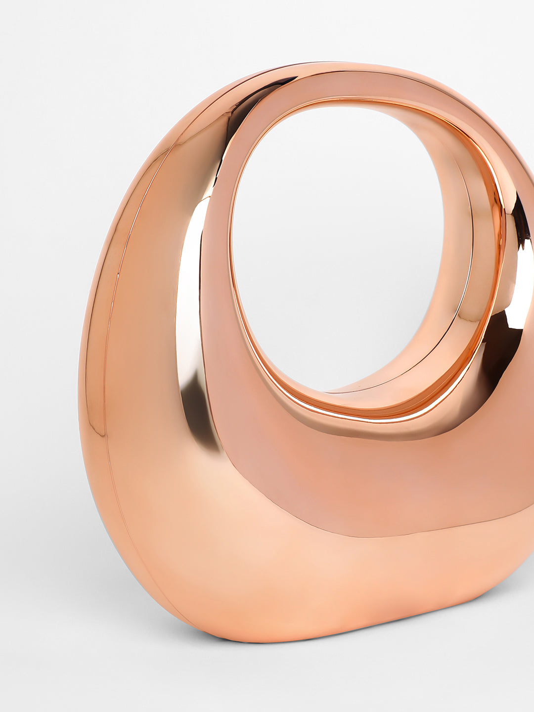 The Sculptural Hand Bag - Copper Brown