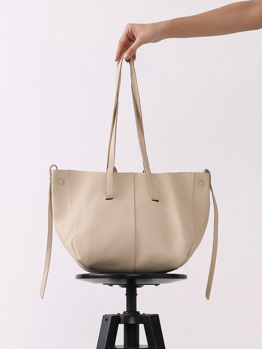 The Medium Illumé Tote Bag With Pouch - Saltbox Beige