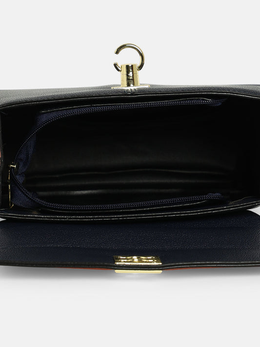 The Curatus Satchel Bag With Pouch - Sienna Brown & Obsidian Black