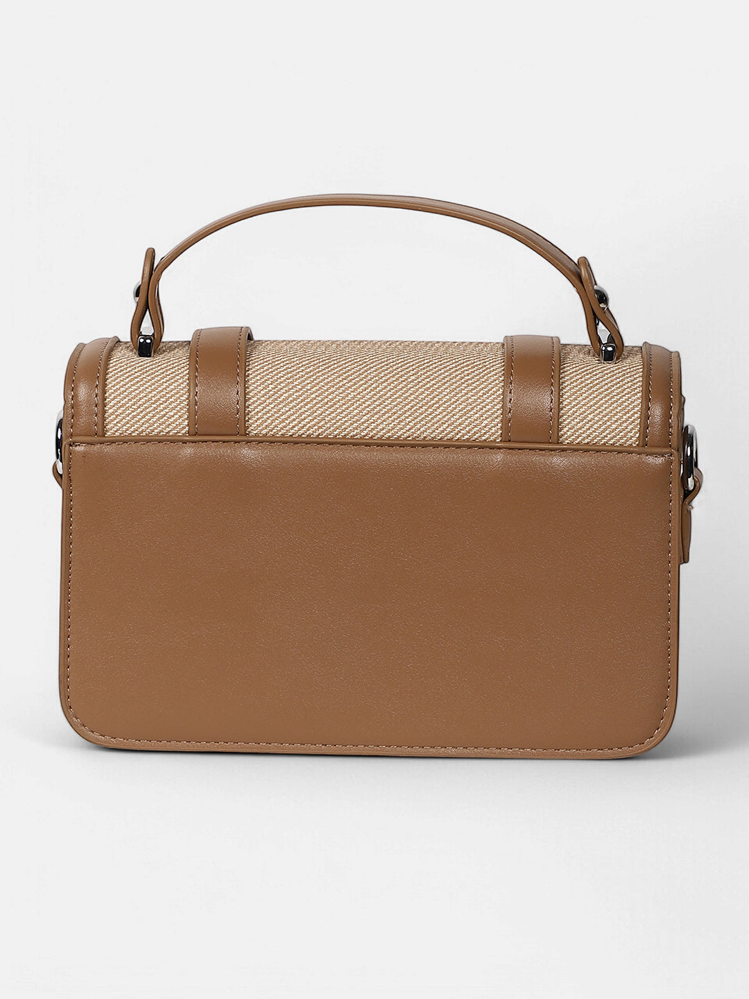 The Linea-Block Hand Bag - Ash Brown