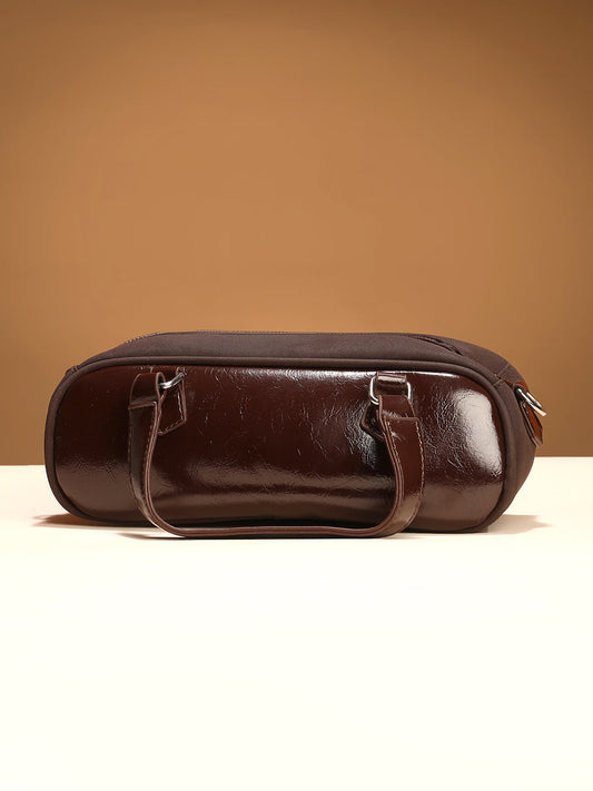 The Small Retro Bowling Bag - Coffee Brown