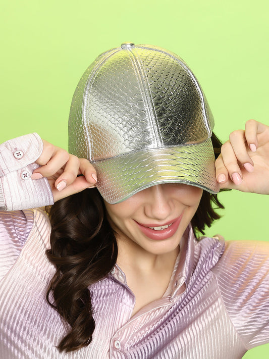 The Scale Baseball Cap - Metallic Silver