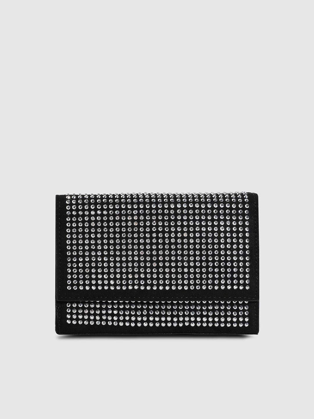All Over Studs Sling Bag - Black