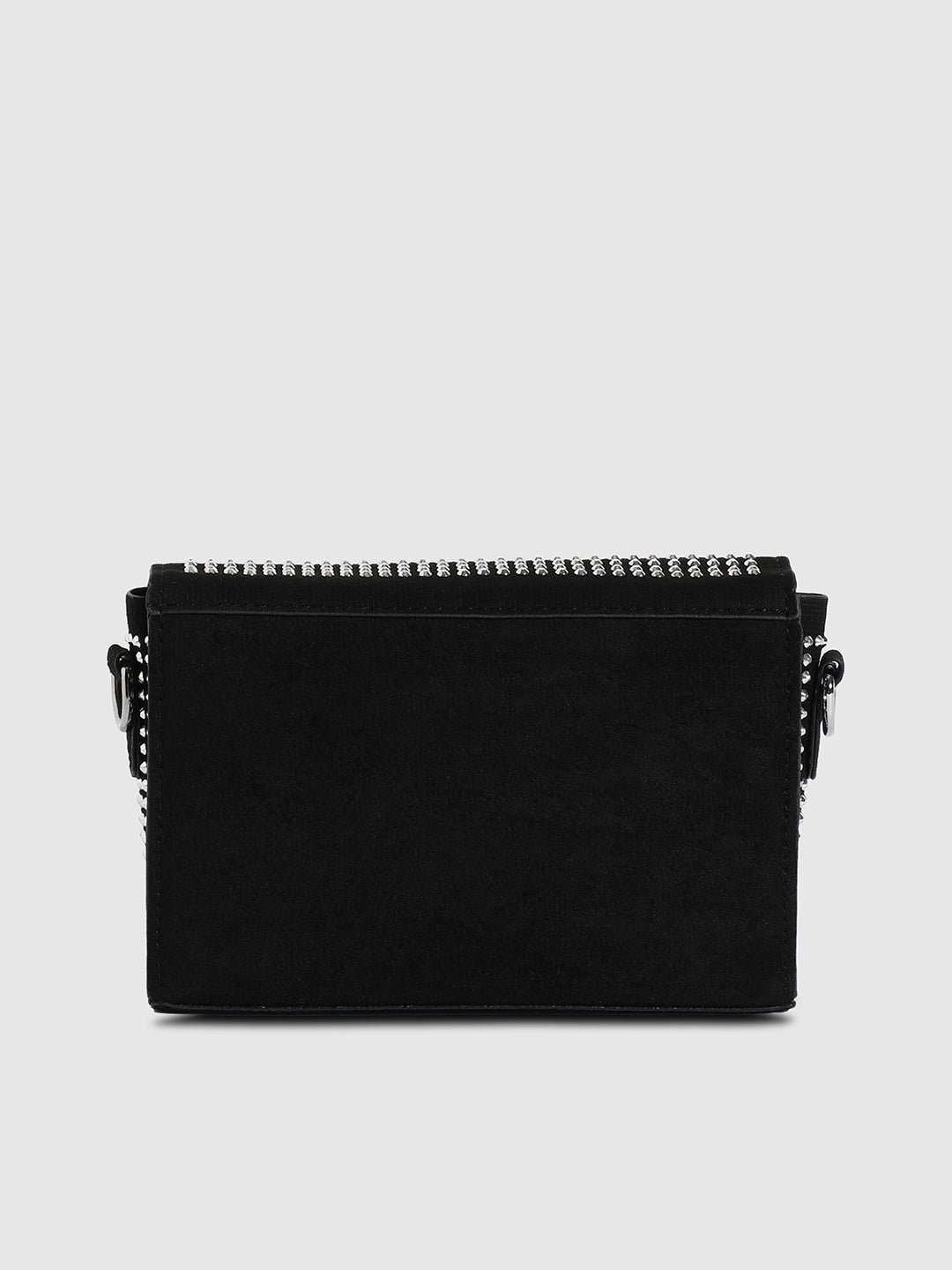 All Over Studs Sling Bag - Black