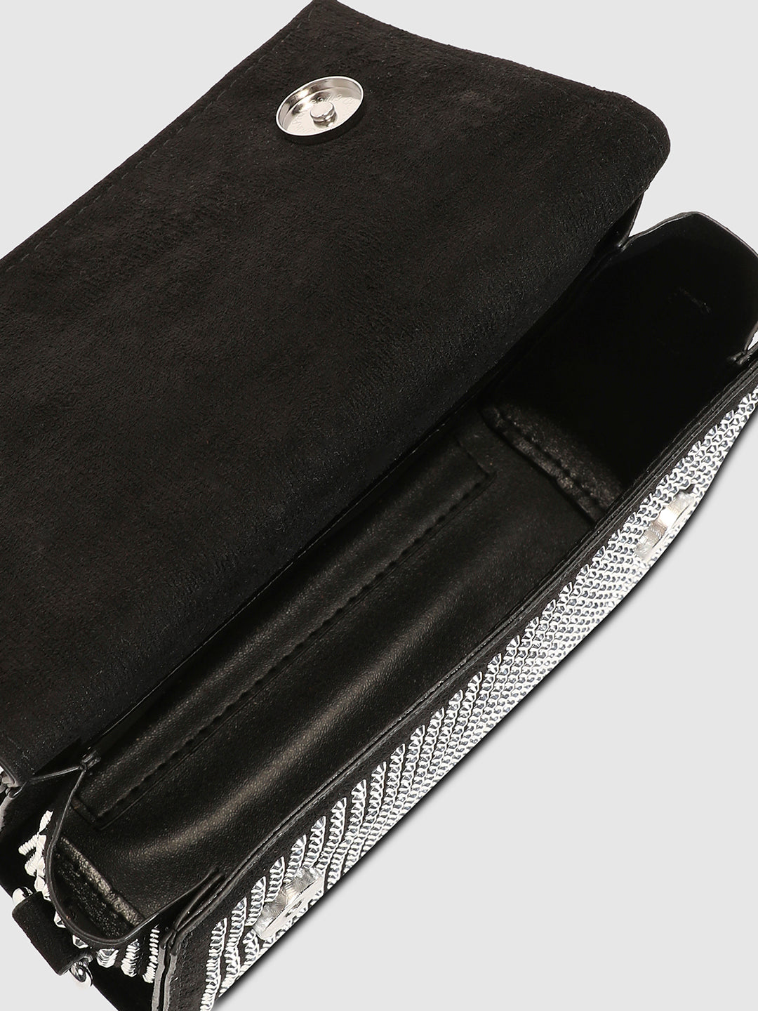All Over Studs Sling Bag - Black