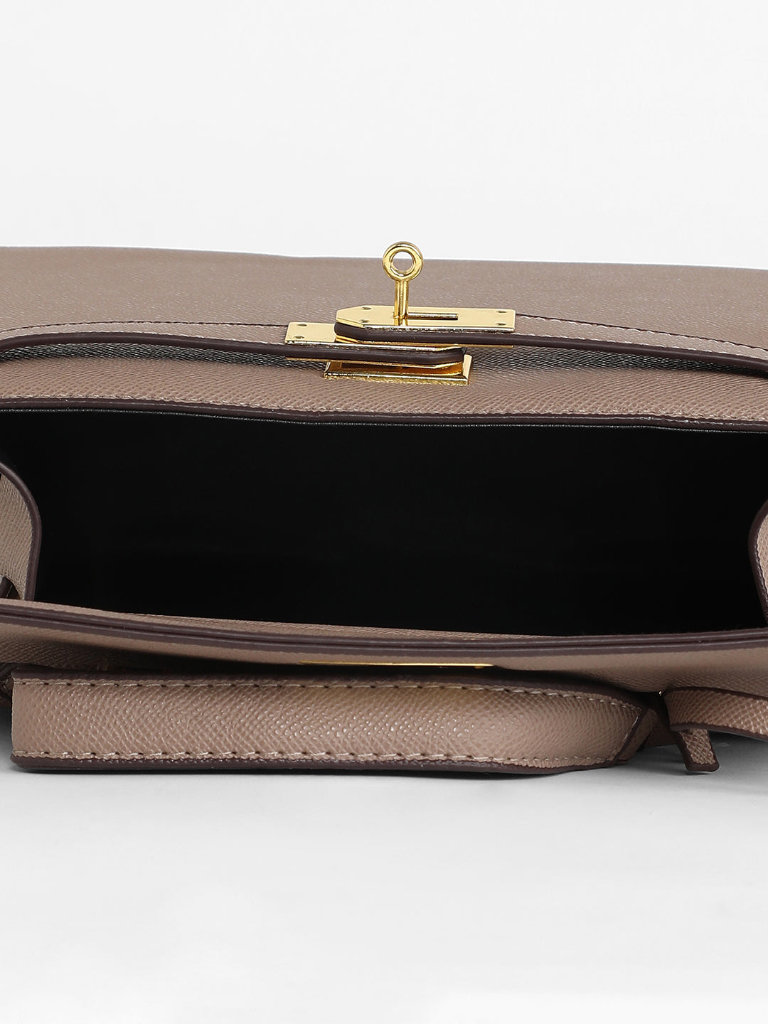 The Overlap Satchel Bag - Camel Brown