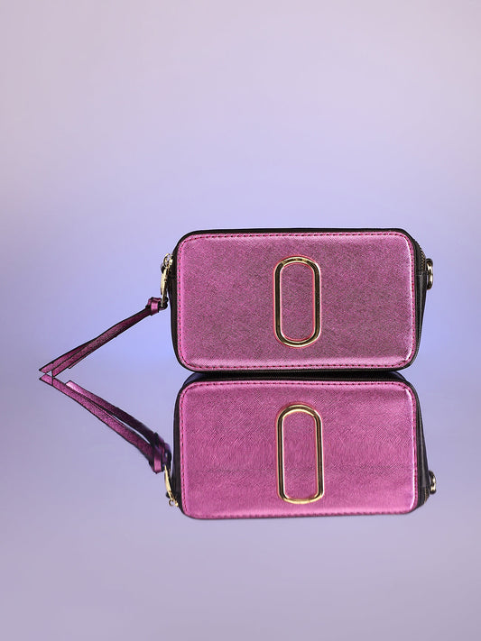 The Block Box Sling Bag - Fushcia Pink