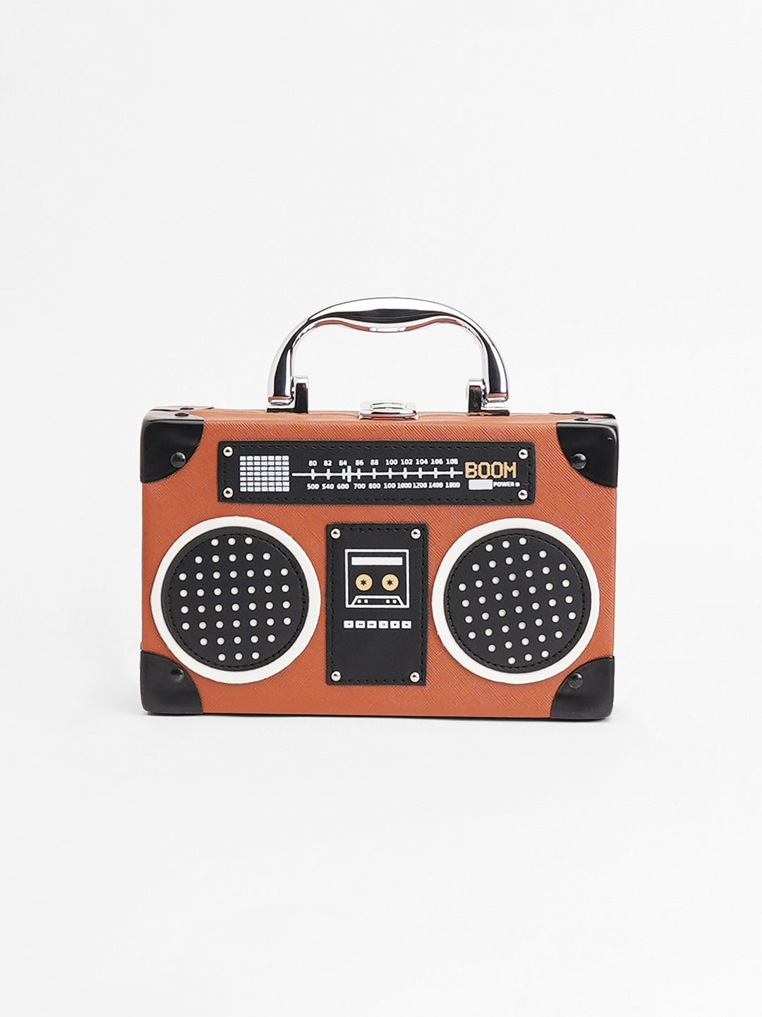 The Stereo Clutch Bag - Chocolate Brown