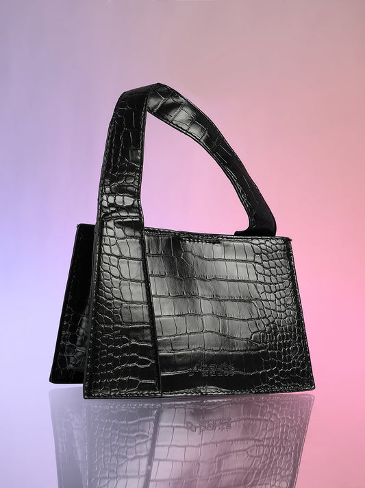 The Frivola Scale Hand Bag - Onyx Black