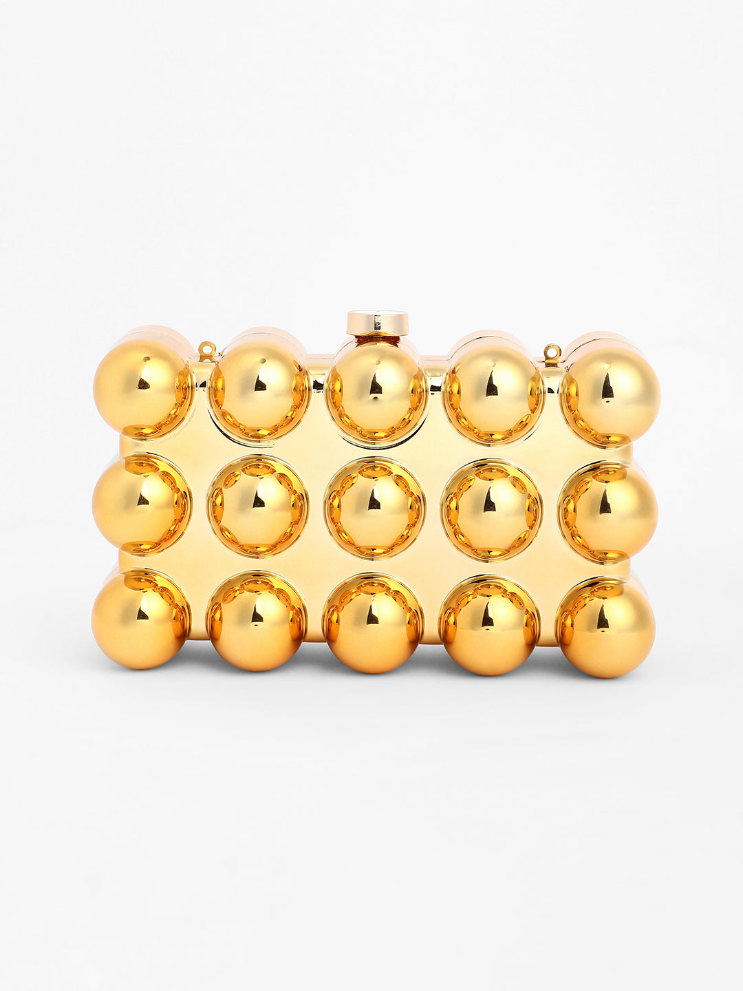 The Ball-Ball Clutch Bag - California Gold