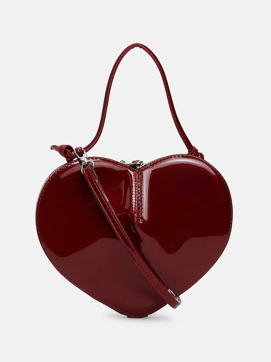 The Coeur Hand Bag - Cherry Red