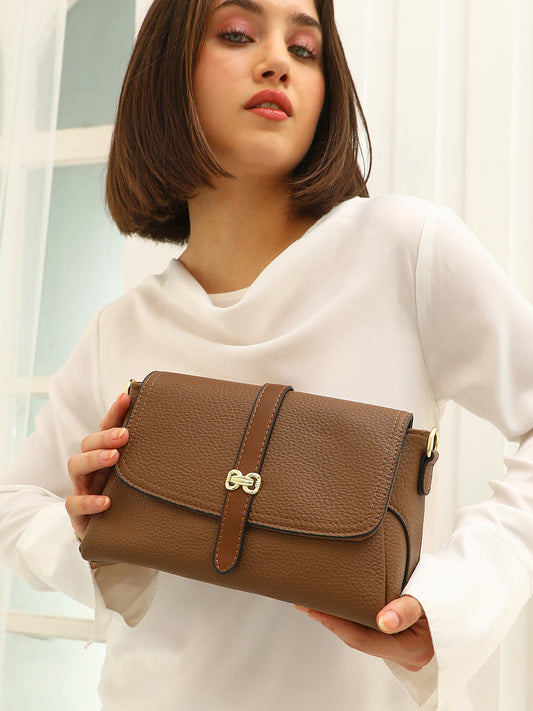 The Agnes Sling Bag - Chocolate Brown