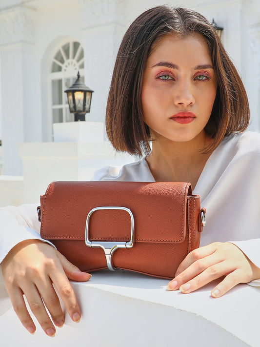 The Sivella Sling Bag - Russet Brown