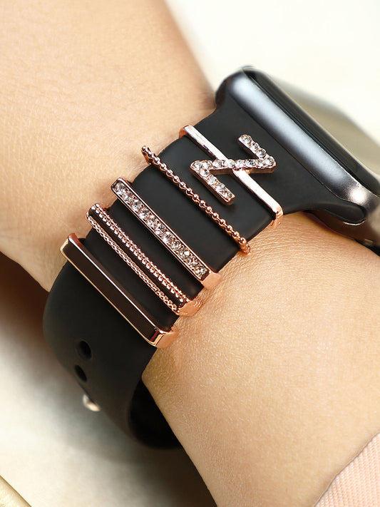 Initial Watch Charm - Z - Rose Gold