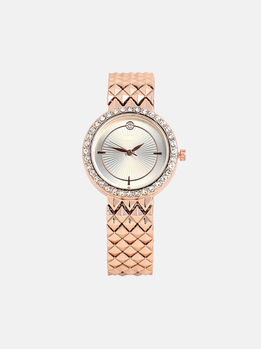 The Scalex Round Watch - California Gold