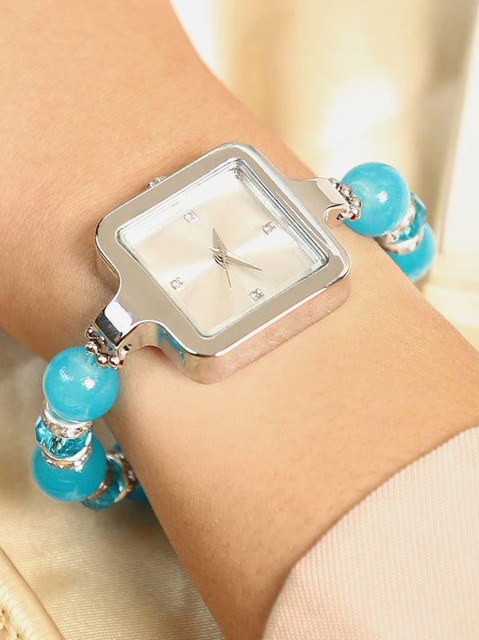 The Nizam Square Watch - Azure Blue