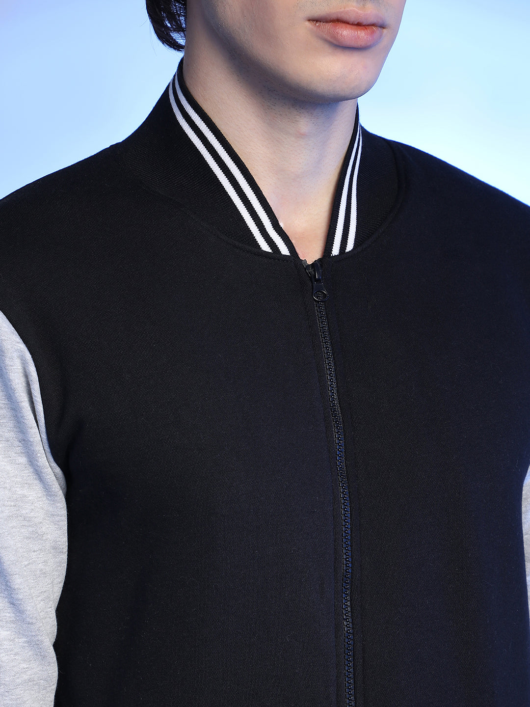 Zip-Front Block Jacket