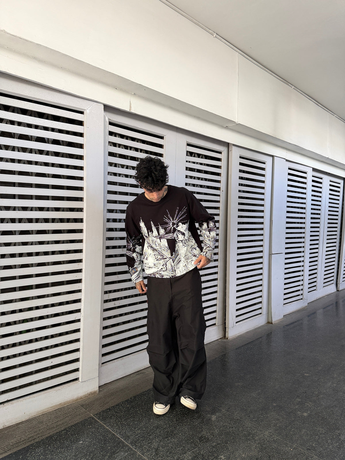 Celestial Ruin Oversized Long Sleeve Tee