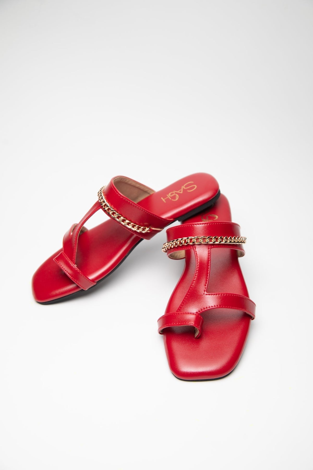Chained Flats - Red Sash