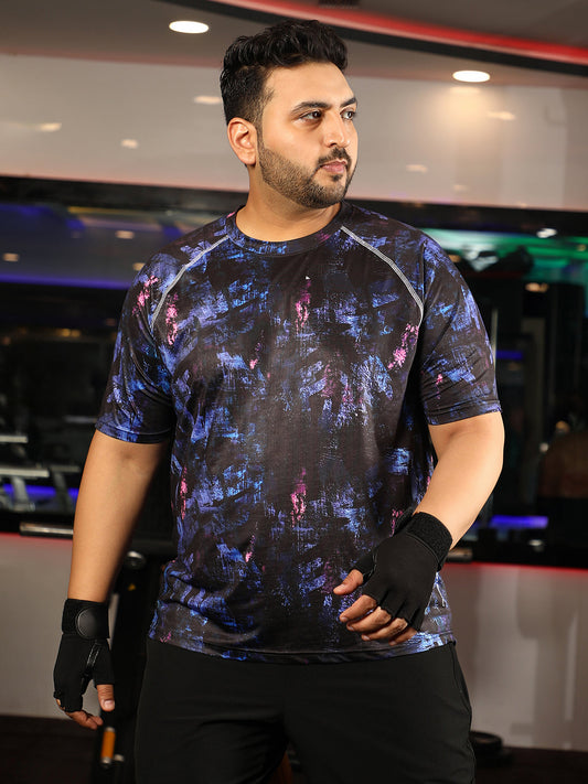 Abstract Activewear T-Shirt