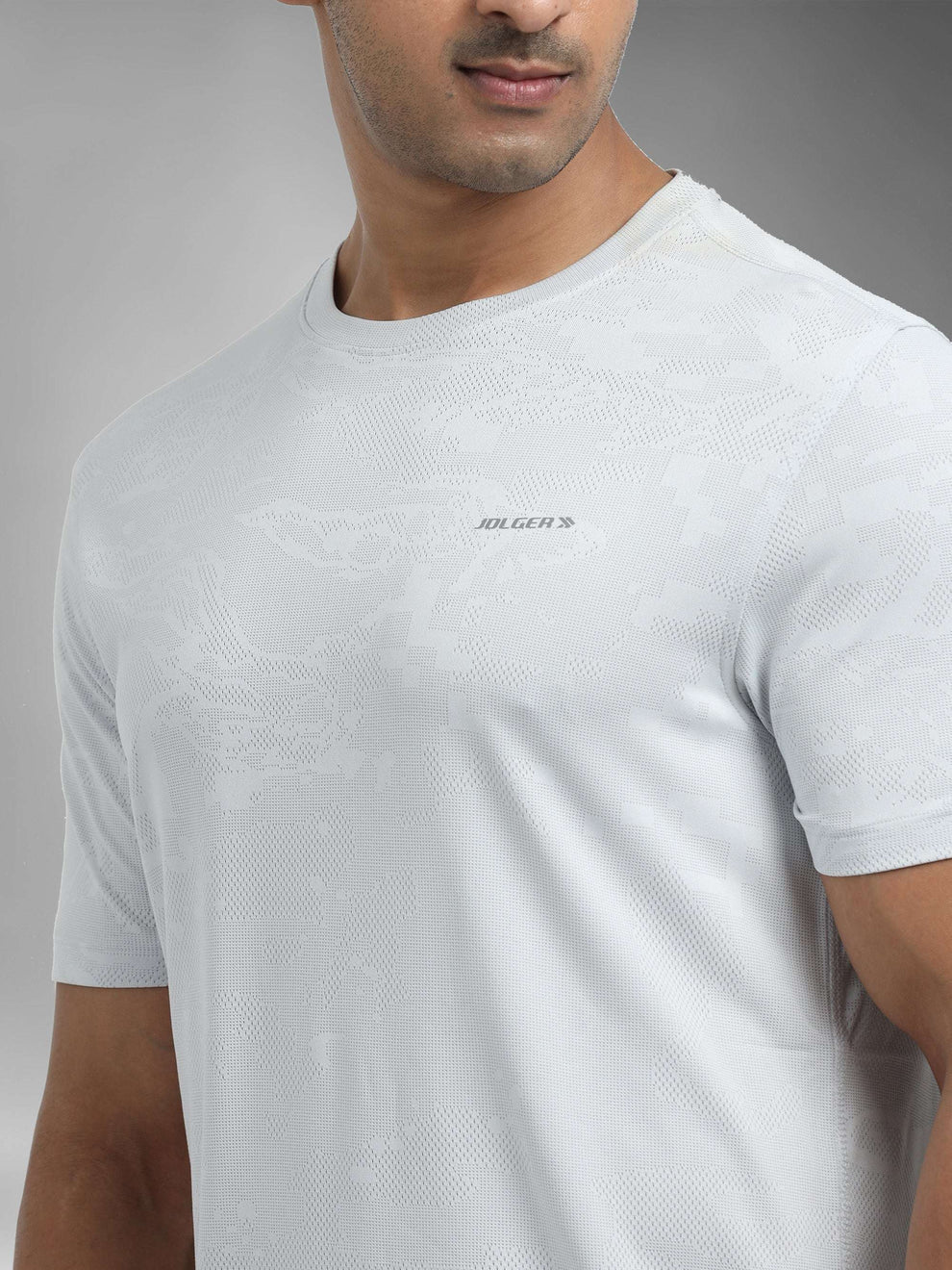 Jolger men's dry rush ultra breathable t-shirt-silver