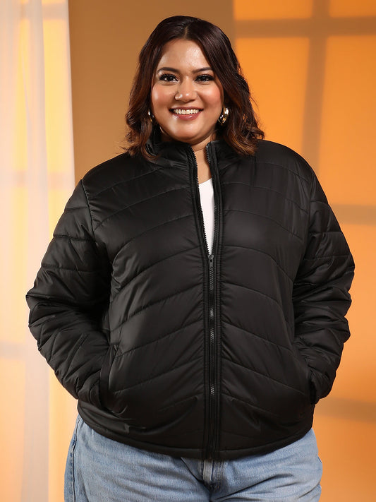 Chevron Quilted Jacket