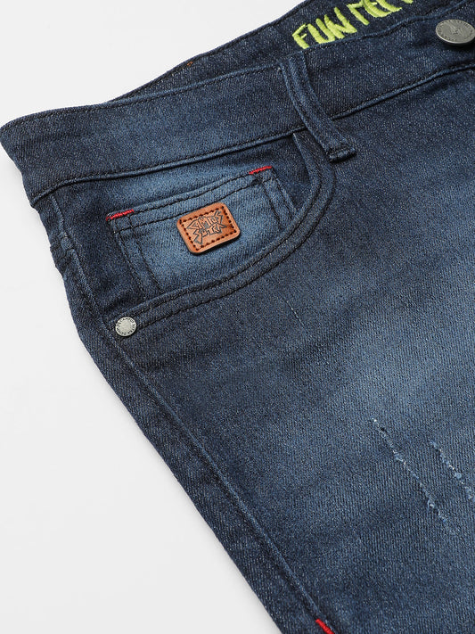 Dark-Washed Denim Jeans