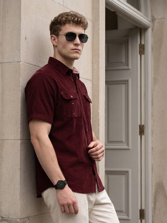 Kuons Avenue Men’s Auburn Corduroy Casual Shirt