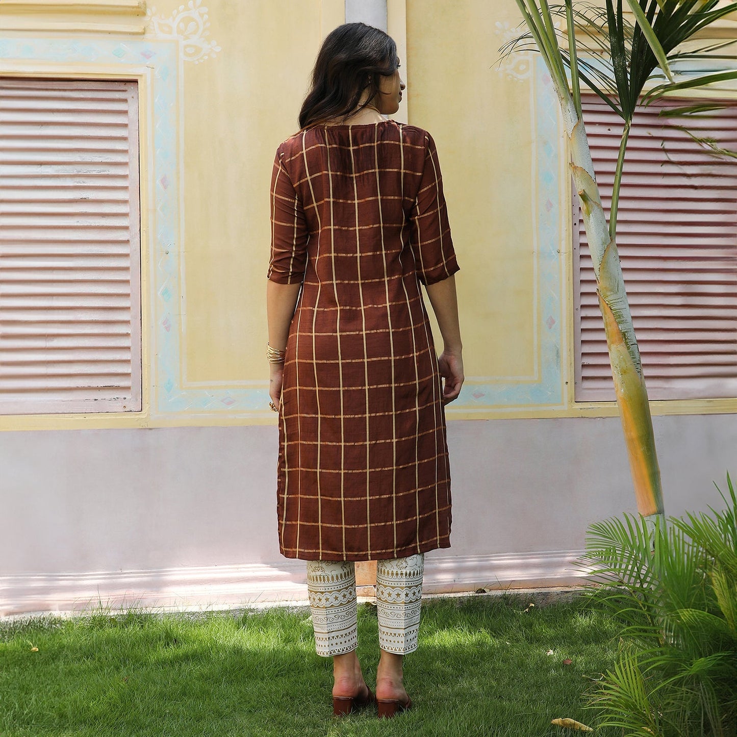 Graph Check Kurta