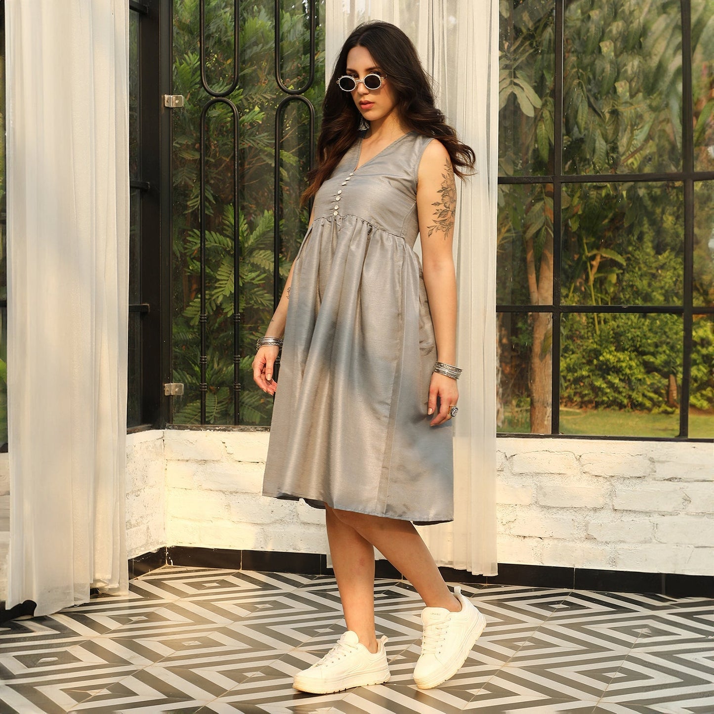 Flare Midi Dress