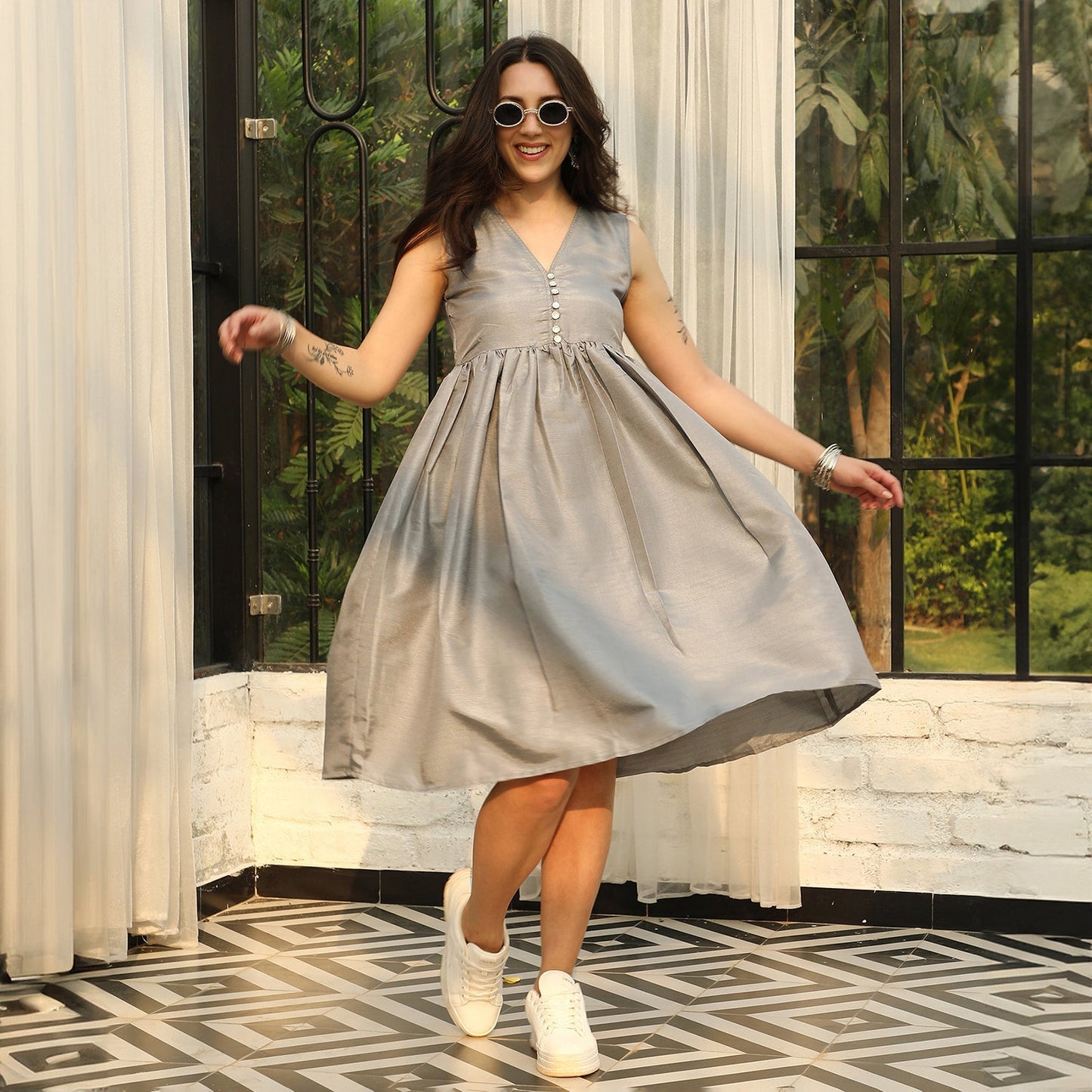 Flare Midi Dress