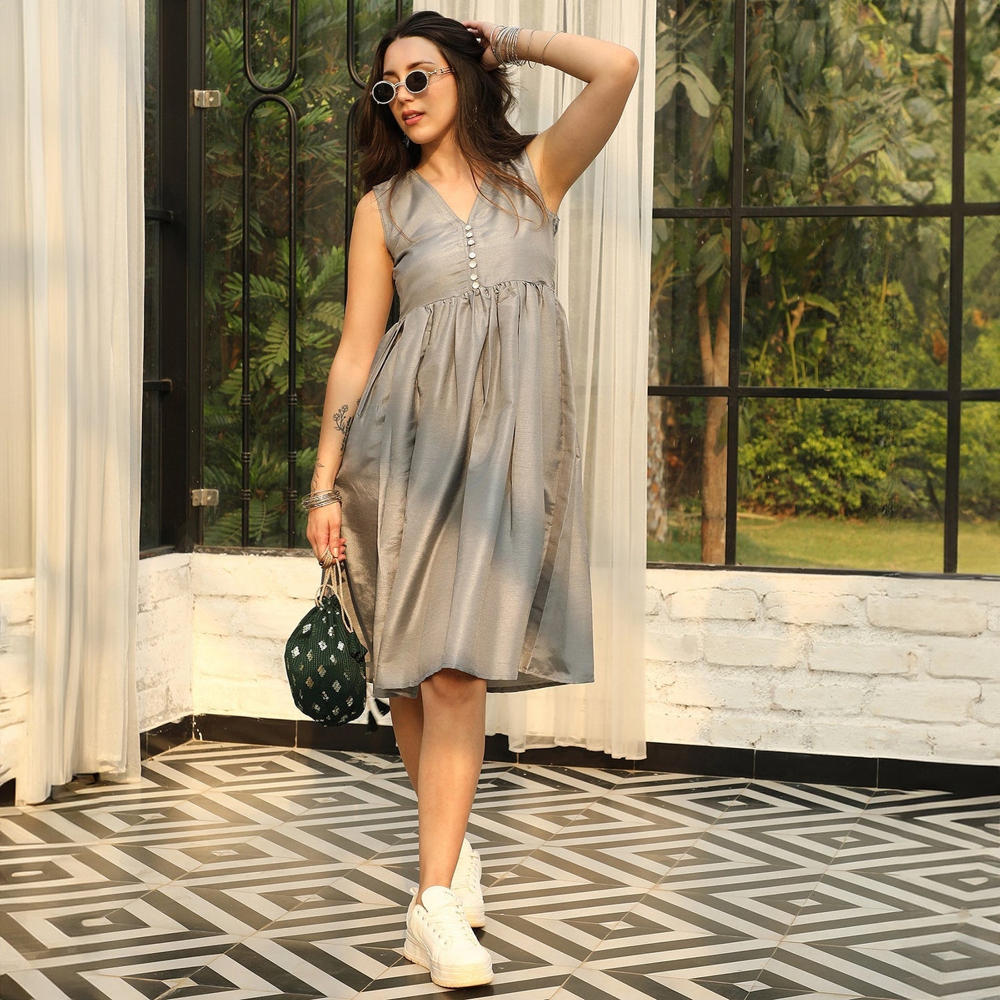 Flare Midi Dress