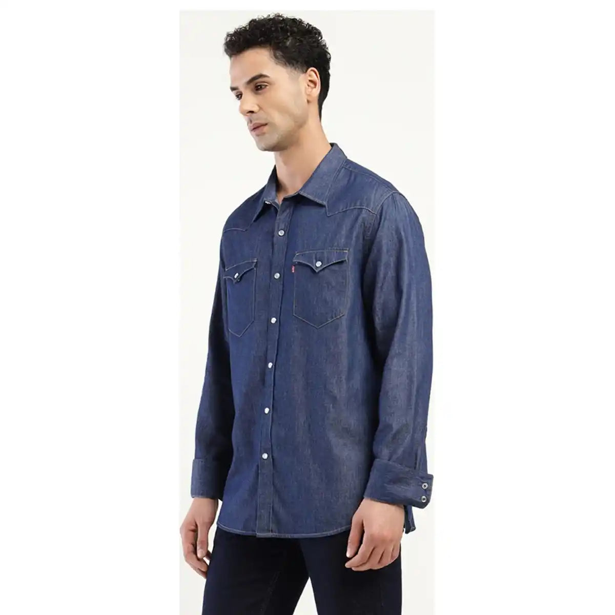 Men's Slim Fit Denim Shirt