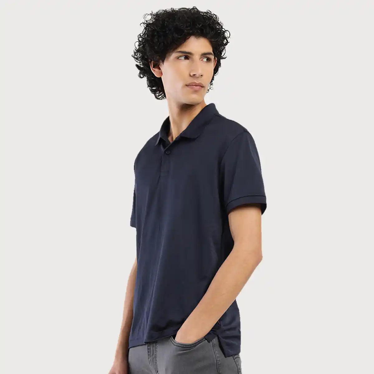 Men's Polo Regular Fit Solid T Shirt