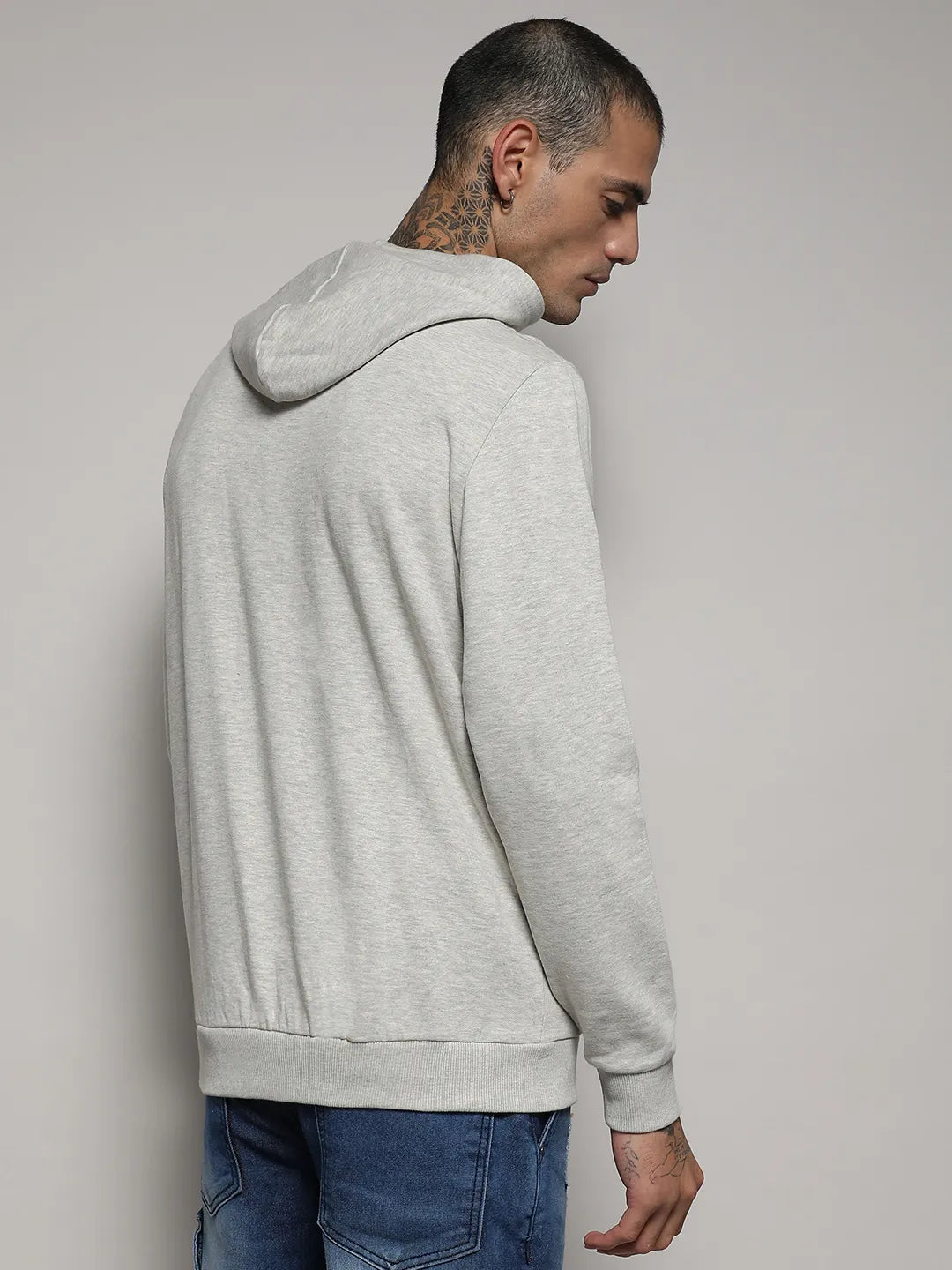 Pullover Hoodie With Contrast Drawstring