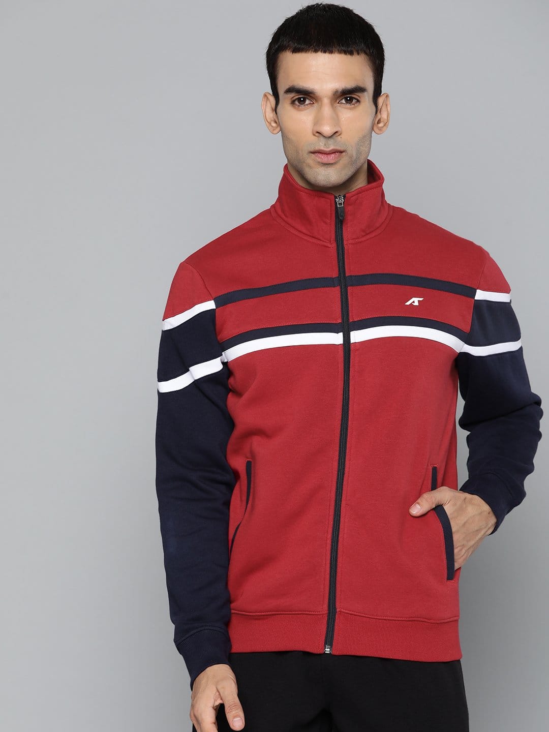 Alcis Men Solid Navy Blue Jackets