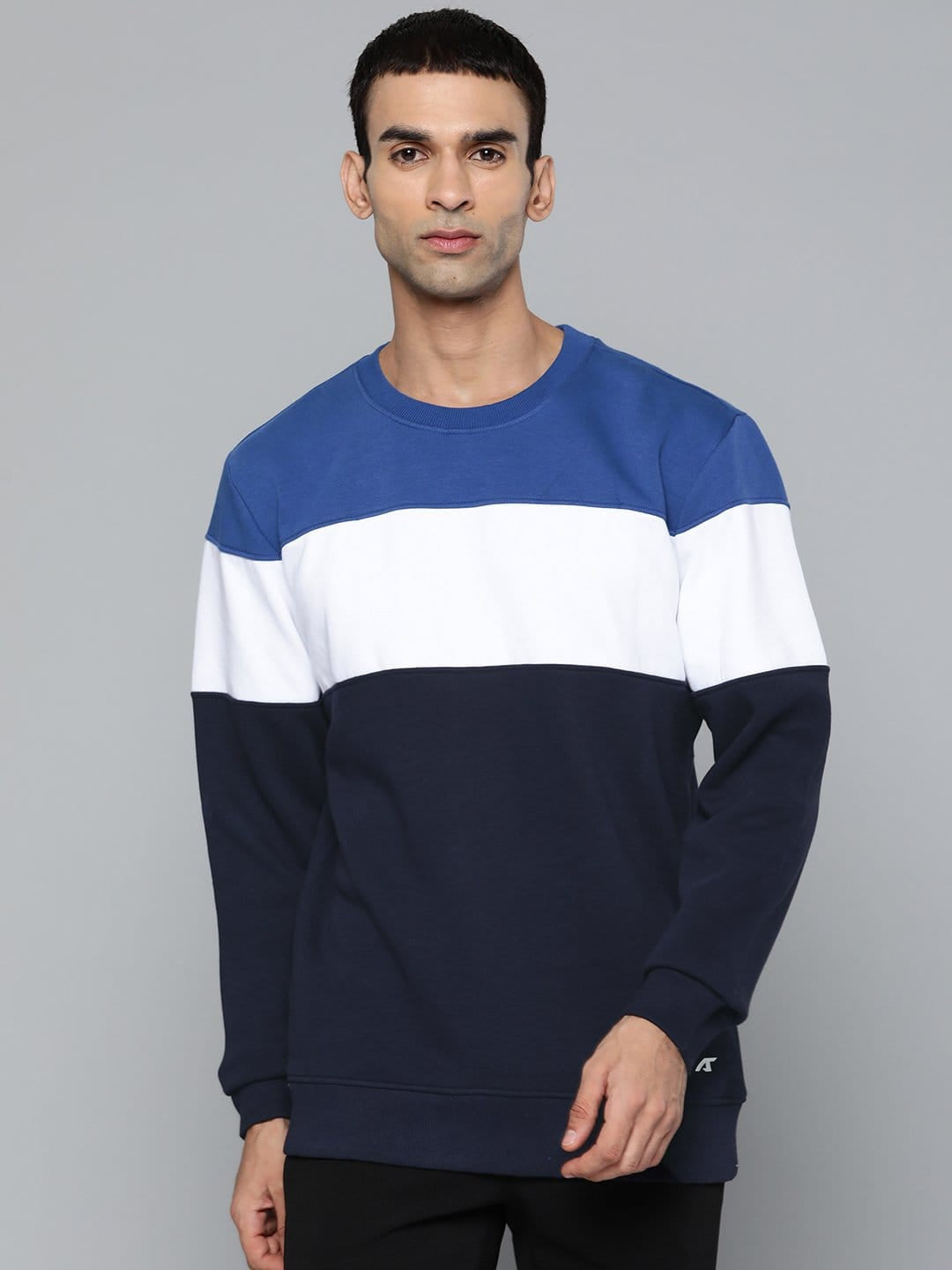 Alcis Men Casual Navy Blue Sweatshirts