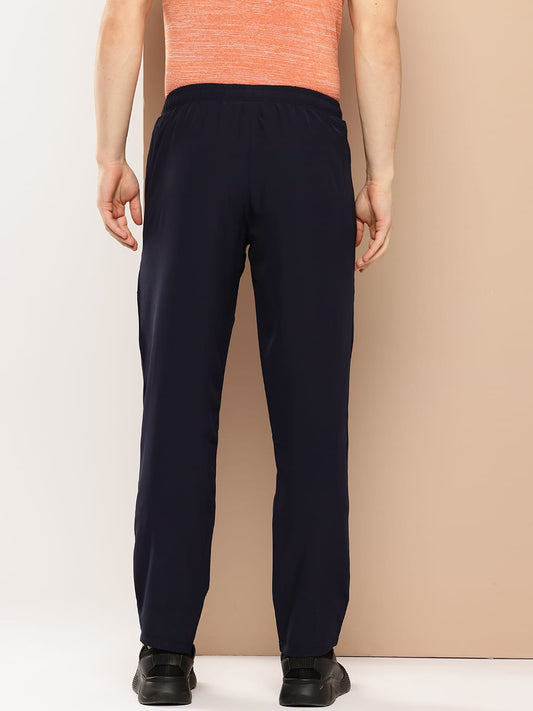 Alcis Men Navy Blue Solid Track Pants