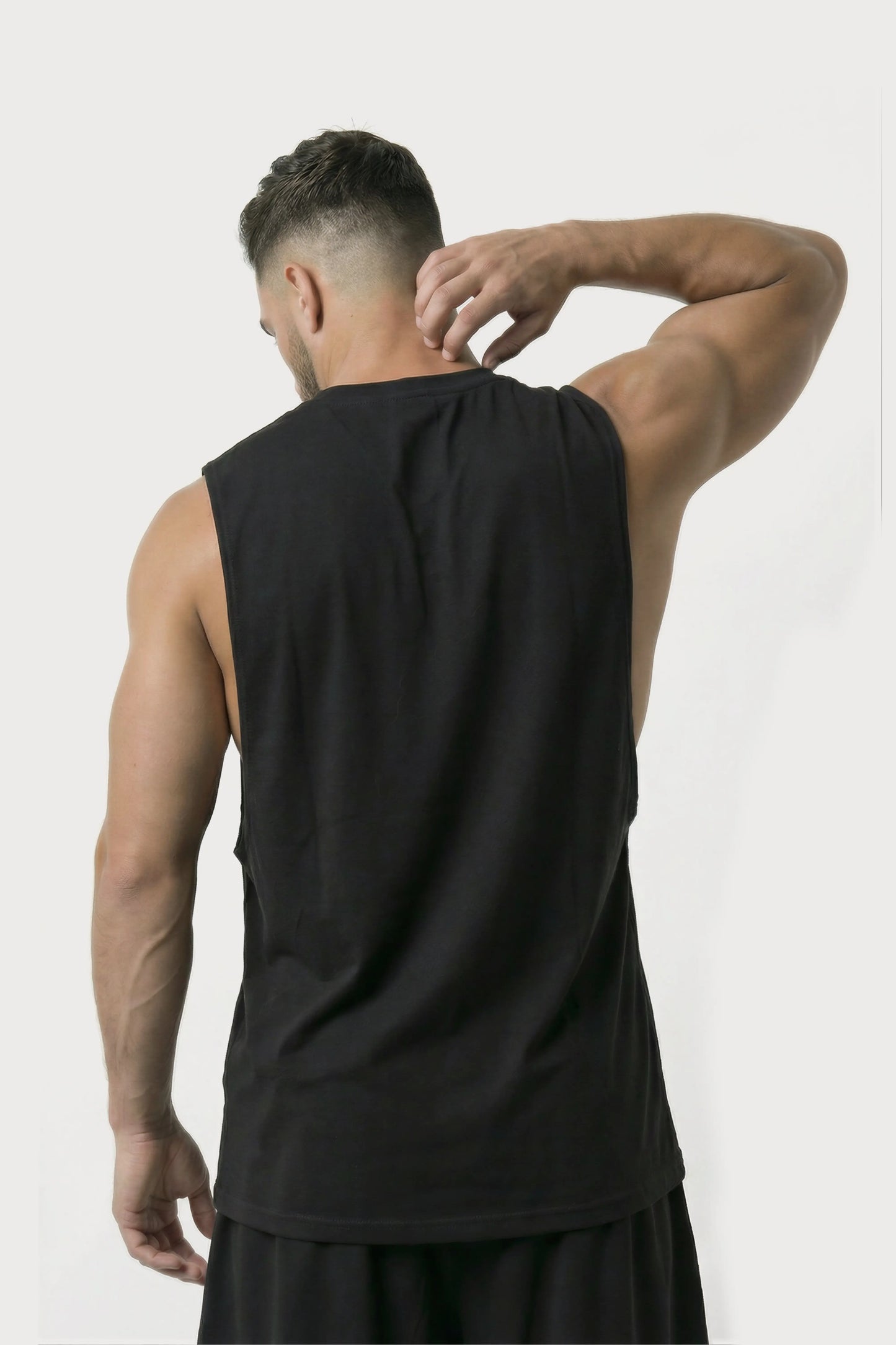 Men’s Black loosefit fit bamboo cotton shorts