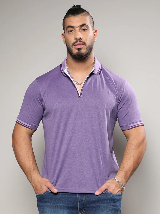 Solid Half Sleeve Casual T-Shirt
