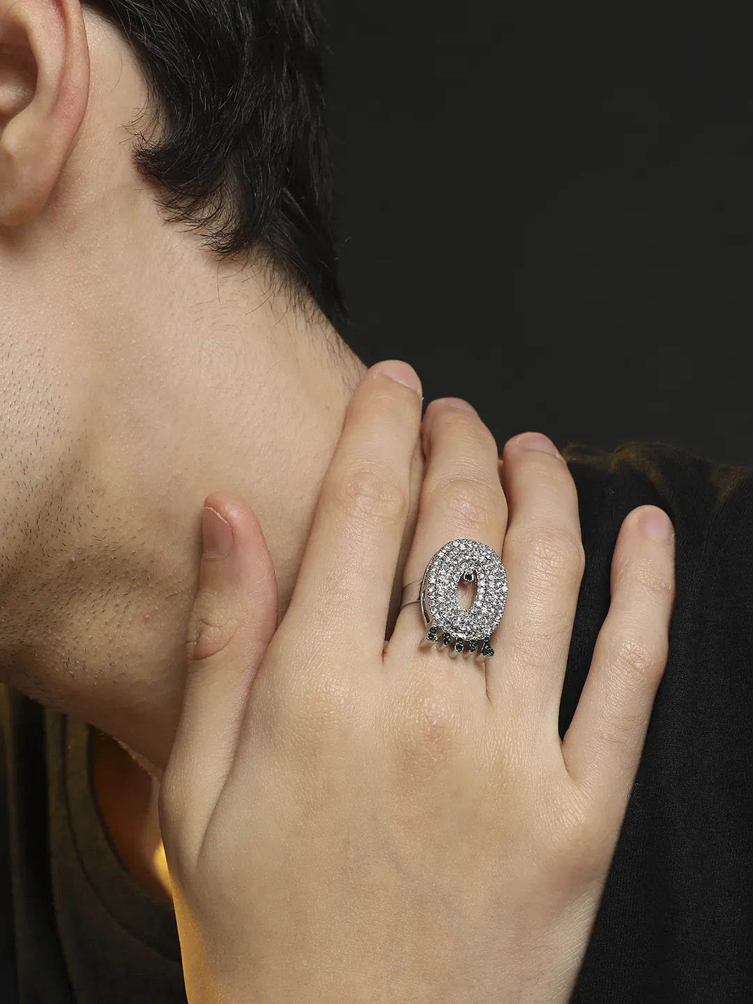 Bling O Alphabet Ring - Silver