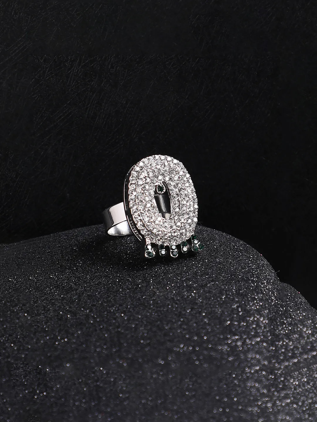 Bling O Alphabet Ring - Silver