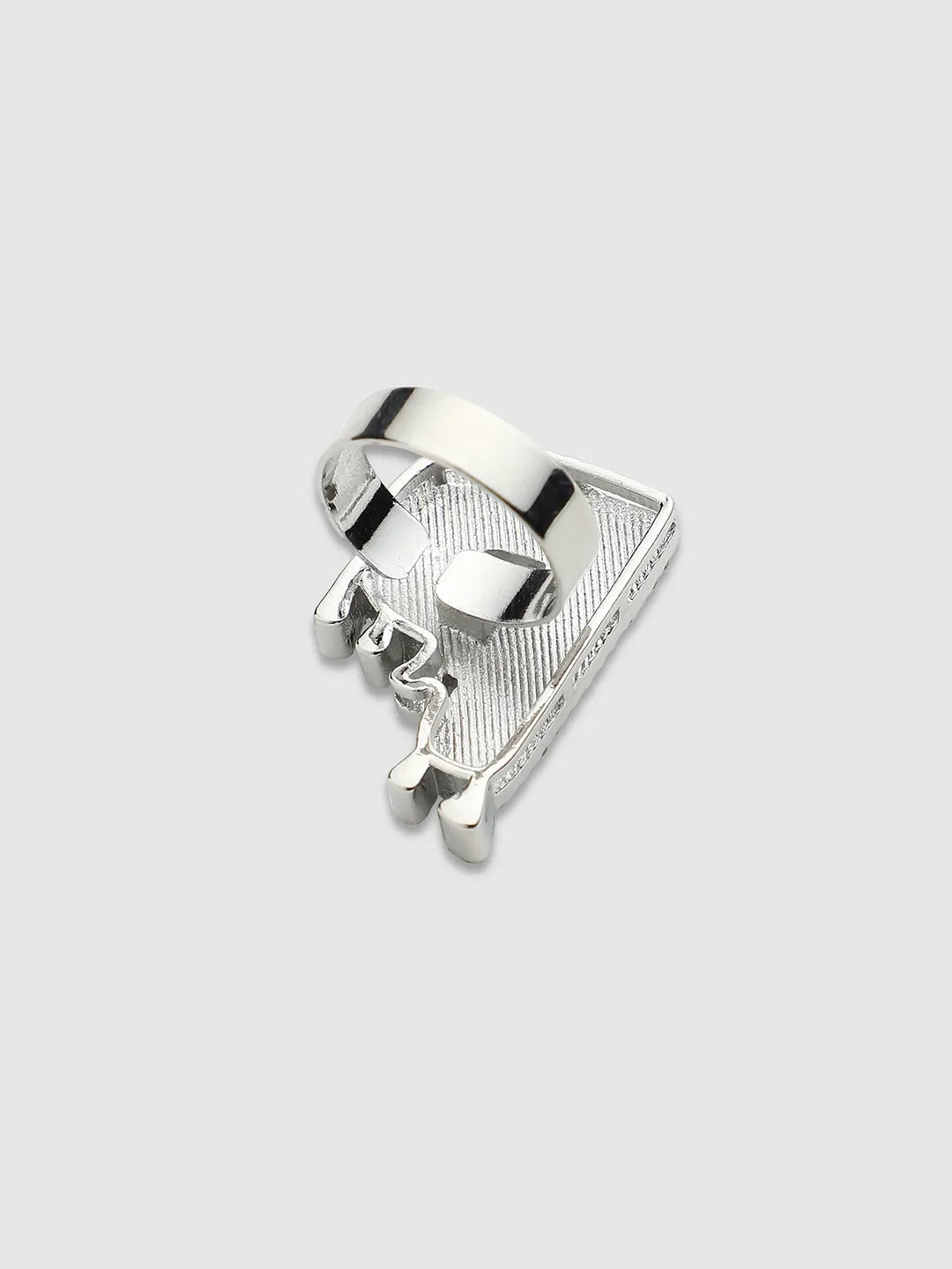 Mens-Bling-P-Alphabet-Ring-Silver