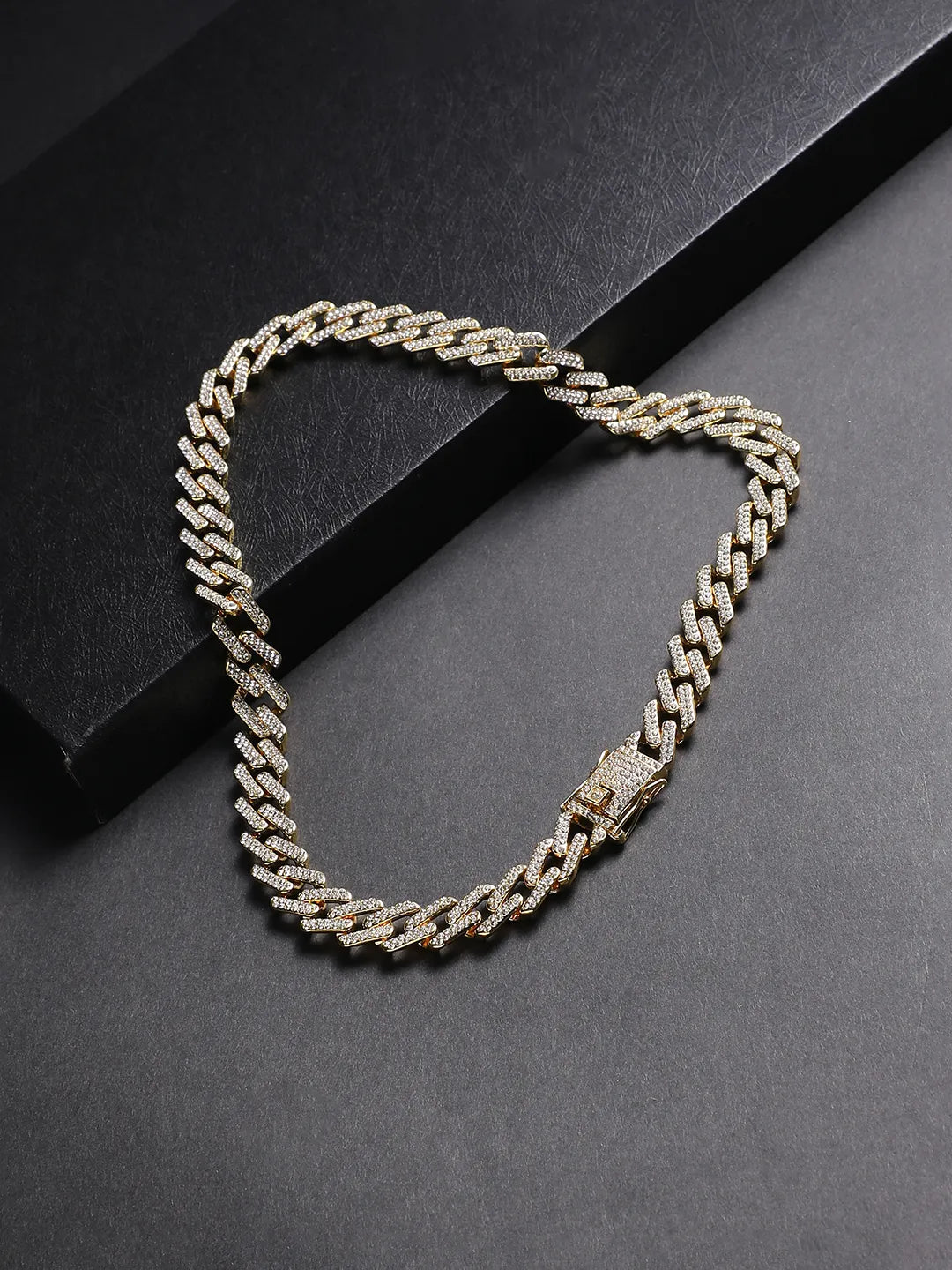 Embellished Criss-Cross Chain - California Gold