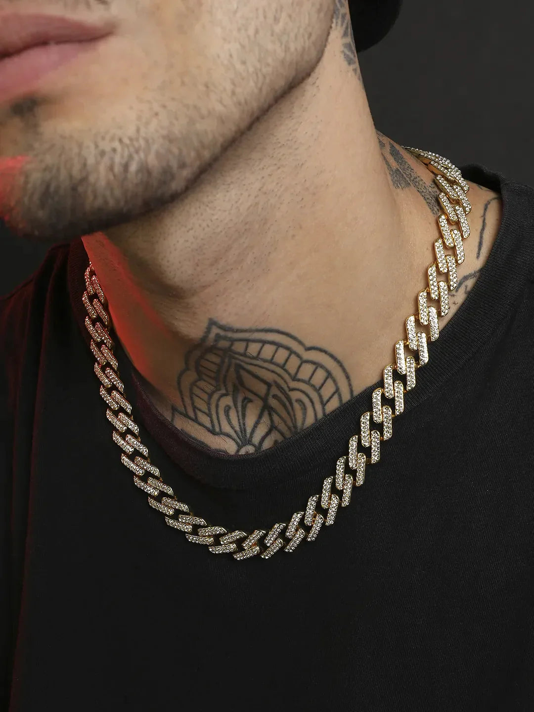 Embellished Criss-Cross Chain - California Gold