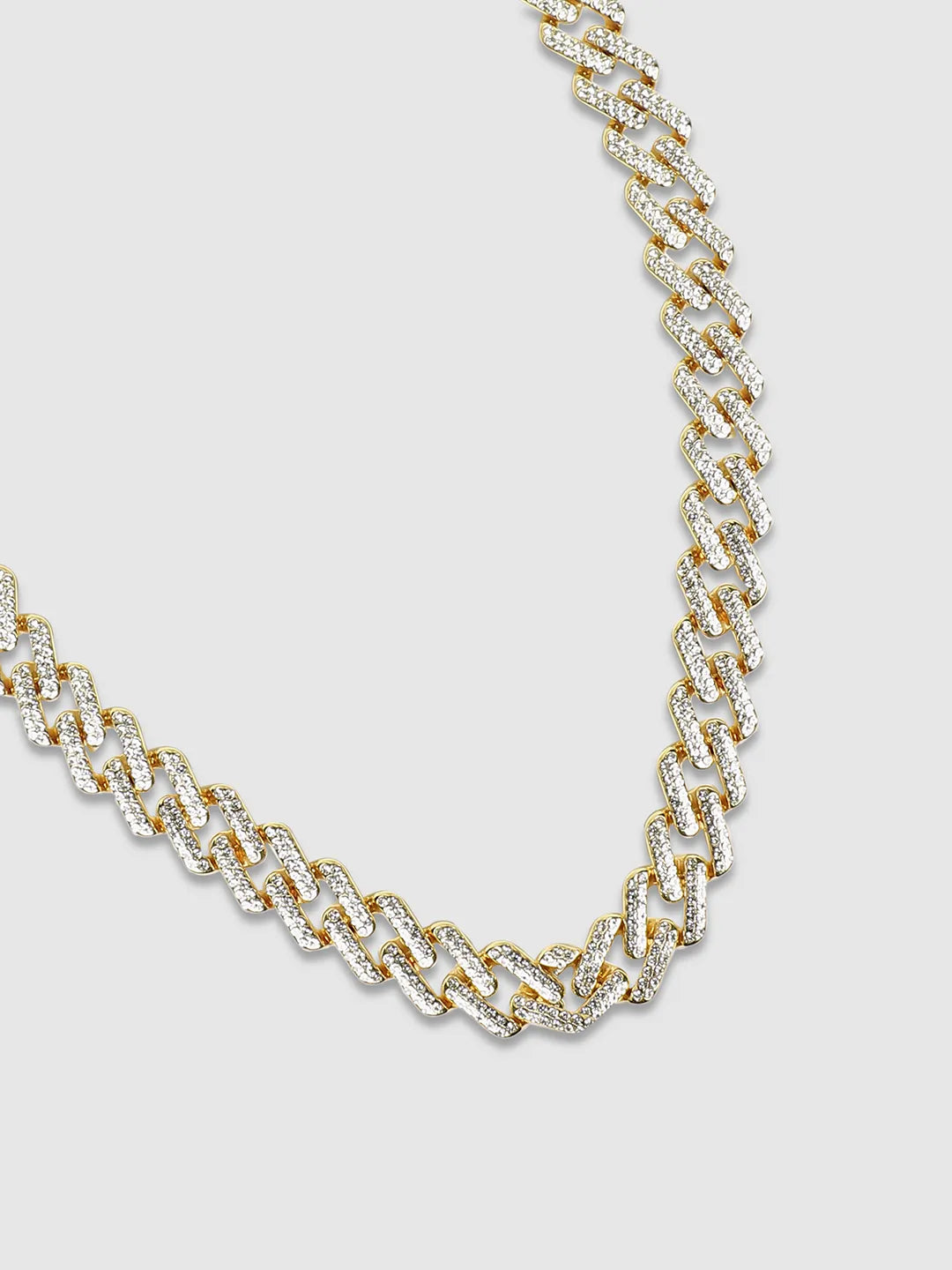 Embellished Criss-Cross Chain - California Gold