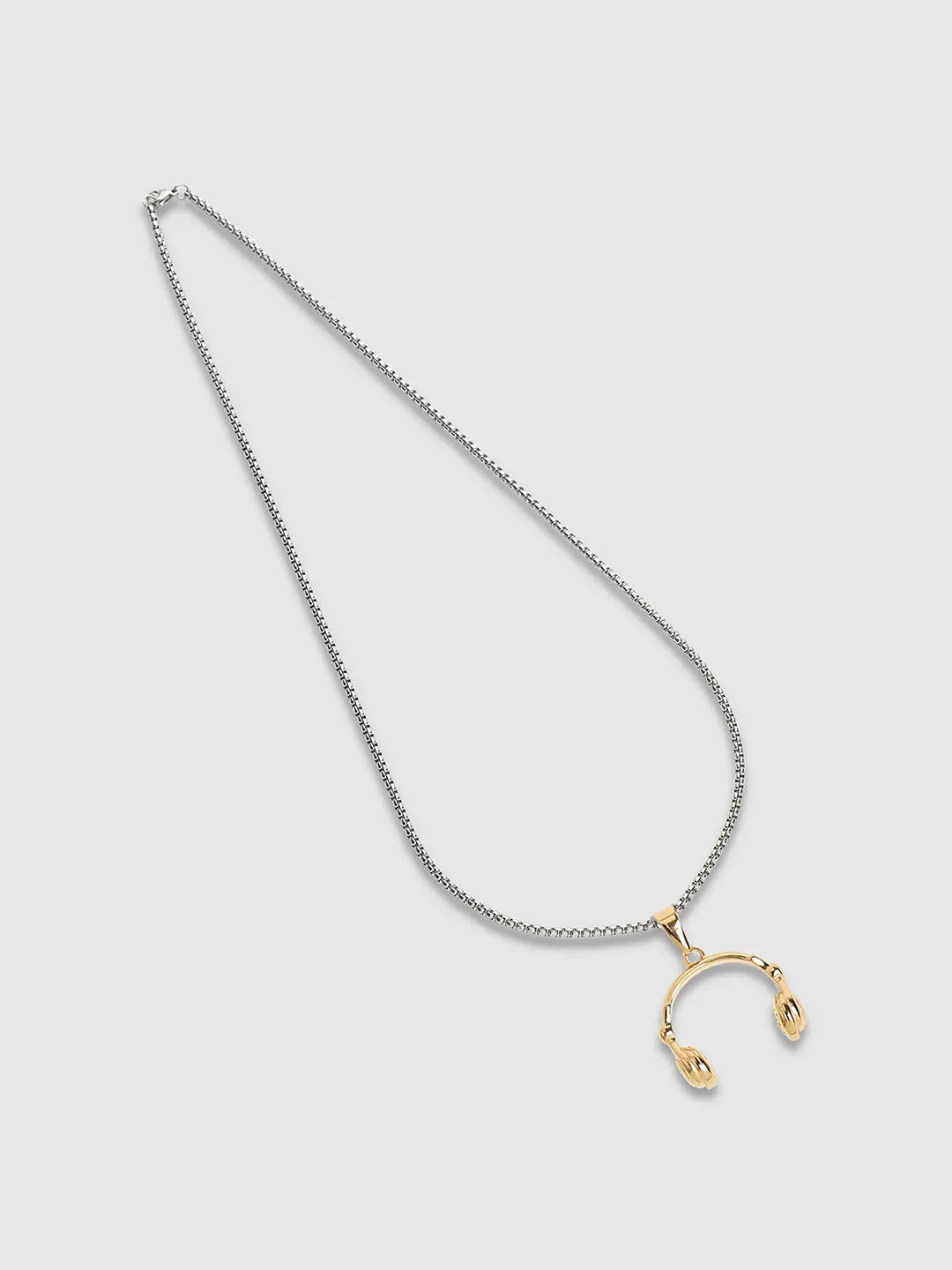 Headphone Pendant with Chain - Champayne Gold