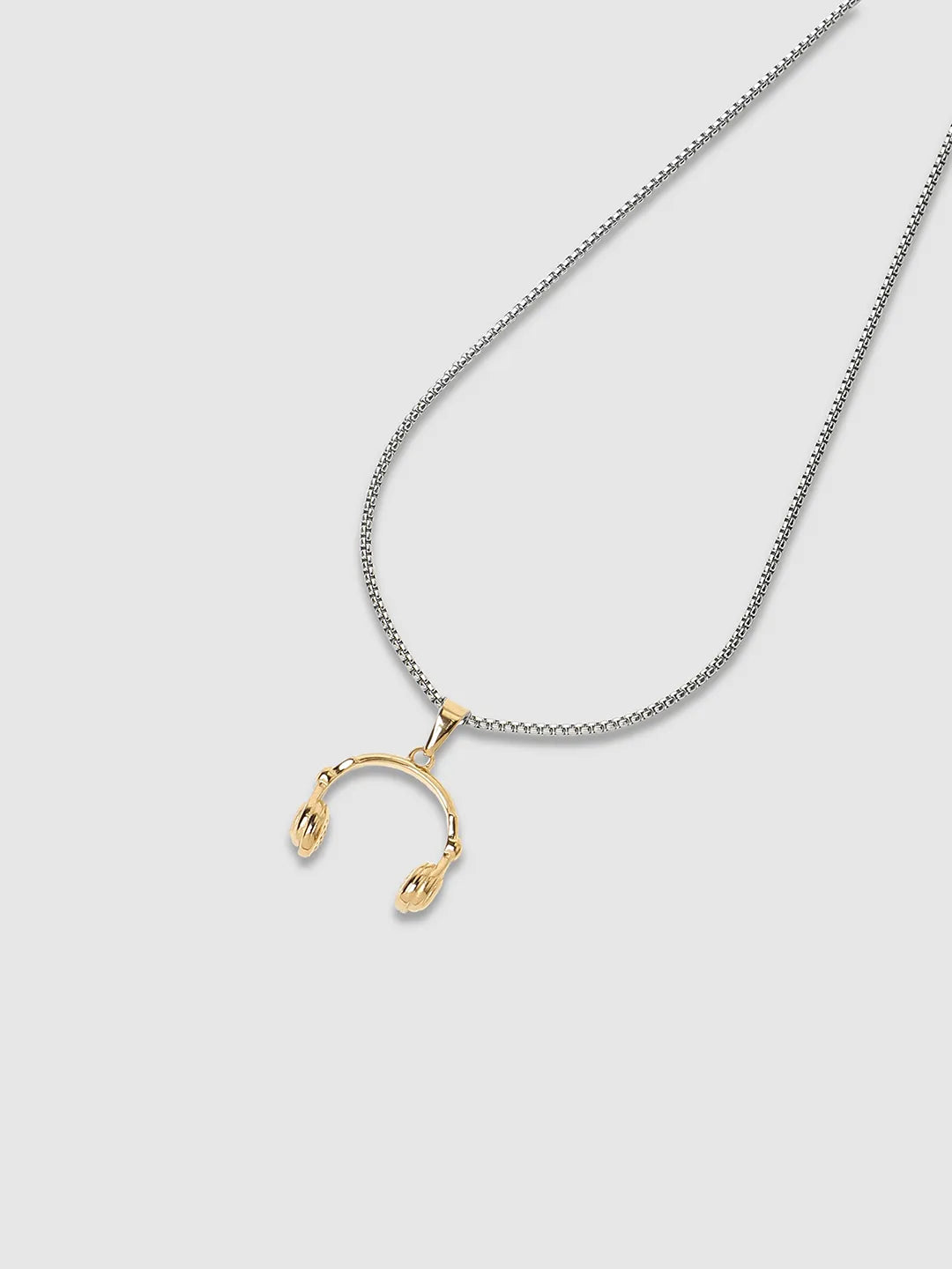 Headphone Pendant with Chain - Champayne Gold