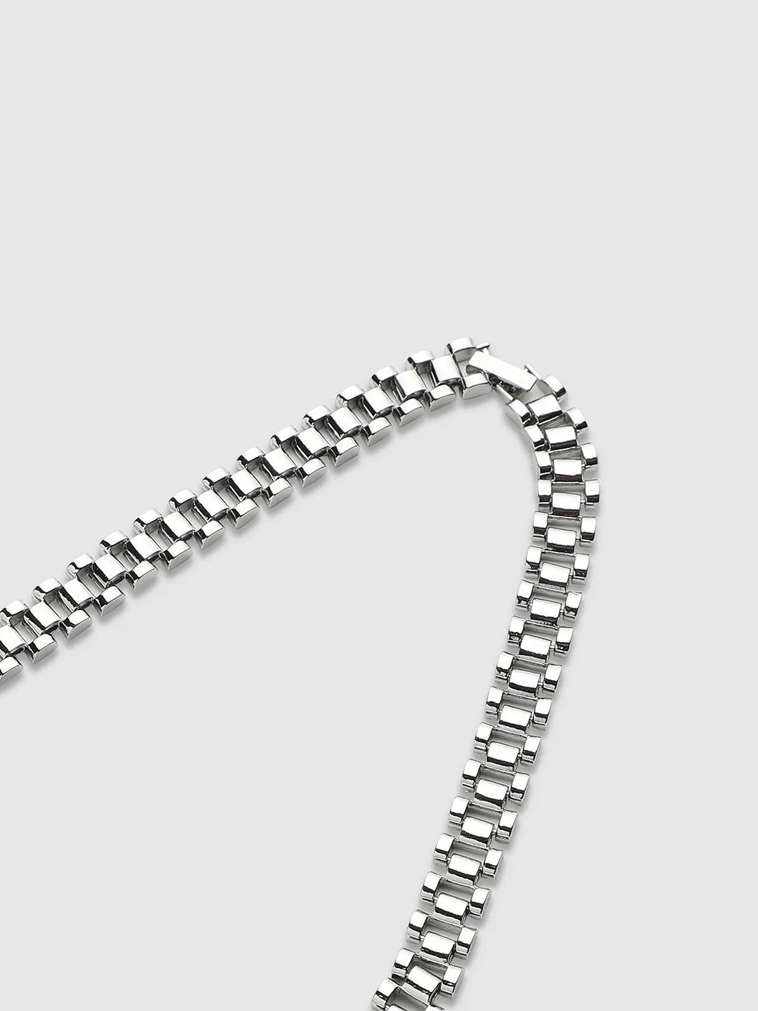 Mens-Oyester-Chain-Necklace-Silver